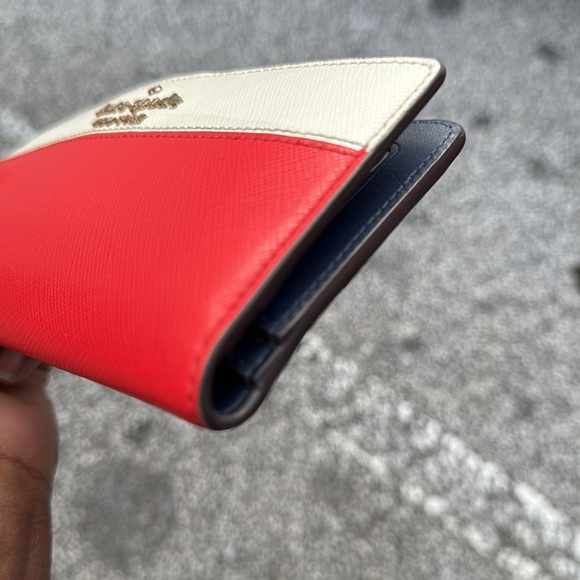 Kate Spade New York Stacy Bi Fold Wallet Cherry - Picture 7 of 15